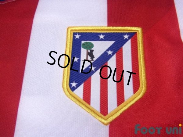 Photo6: Atletico Madrid 2014-2015 Home Authentic  Long Sleeve Shirt #7 Griezmann LFP Patch/Badge w/tags (6)