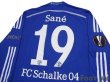 Photo4: Schalke04 2014-2016 Home Authentic Long Sleeve Shirt #19 Leroy Sané UEFA Europa League Patch/Badge (4)