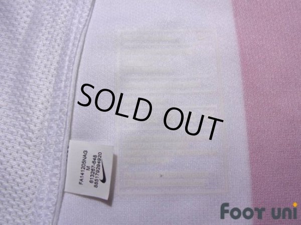 Photo8: Atletico Madrid 2014-2015 Home Authentic  Long Sleeve Shirt #7 Griezmann LFP Patch/Badge w/tags (8)