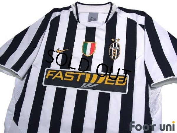 Photo3: Juventus 2003-2004 Home Shirt #26 Edgar Davids Scudetto Patch/Badge (3)