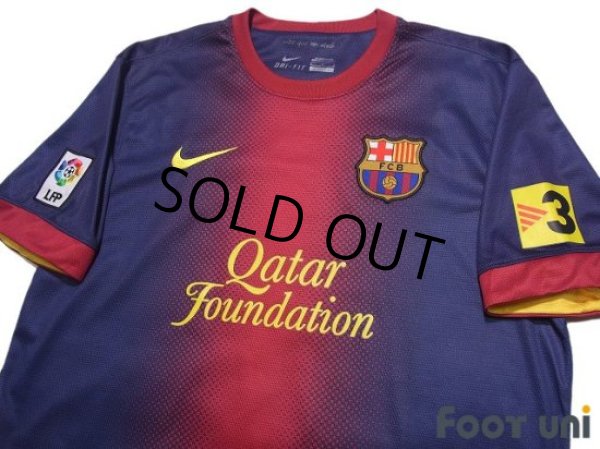 Photo3: FC Barcelona 2012-2013 Home Shirt #7 David Villa TV3 Patch/Badge LFP Patch/Badge (3)