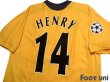 Photo4: Arsenal 2005-2006 Away Shirt #14 Thierry Henry Champions League Patch/Badge (4)