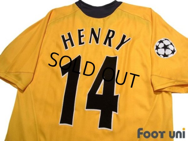 Photo4: Arsenal 2005-2006 Away Shirt #14 Thierry Henry Champions League Patch/Badge (4)