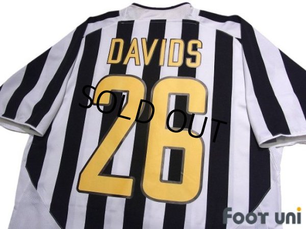 Photo4: Juventus 2003-2004 Home Shirt #26 Edgar Davids Scudetto Patch/Badge (4)