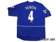 Photo2: Manchester United 2002-2003 Third Shirt #4 Juan Sebastian Veron The F.A. Premier League Patch/Badge w/tags (2)