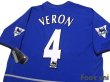 Photo4: Manchester United 2002-2003 Third Shirt #4 Juan Sebastian Veron The F.A. Premier League Patch/Badge w/tags (4)