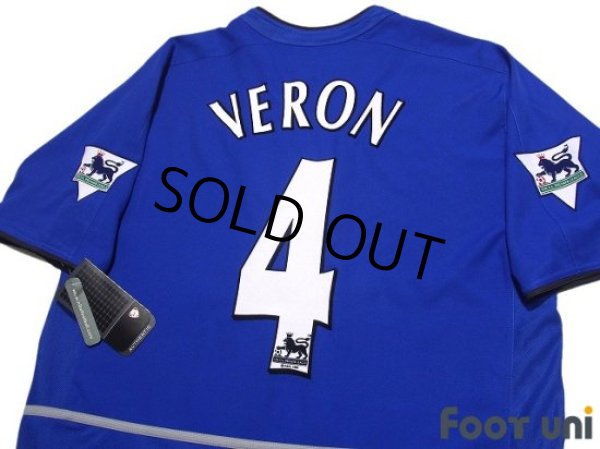 Photo4: Manchester United 2002-2003 Third Shirt #4 Juan Sebastian Veron The F.A. Premier League Patch/Badge w/tags (4)