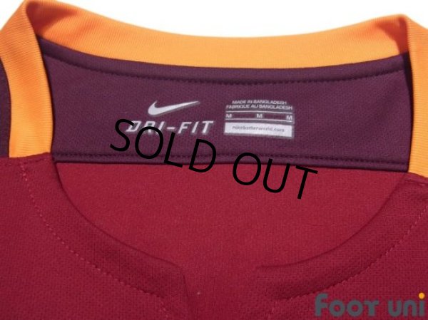 Photo5: AS Roma 2015-2016 Home Shirt #10 Francesco Totti (5)