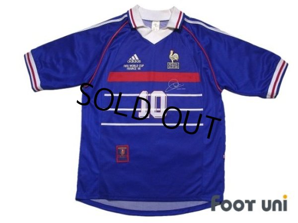 Photo1: France 1998 Home Shirt #10 Zinedine Zidane (1)