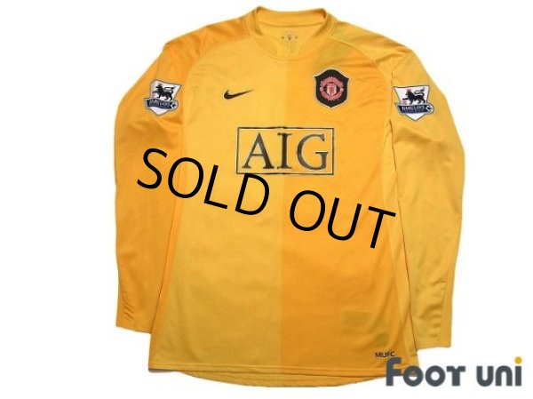 Photo1: Manchester United 2006-2007 GK Long Sleeve Shirt #1 Edwin van der Sar BARCLAYS PREMIERSHIP Patch/Badge w/tags (1)