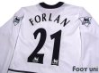 Photo4: Manchester United 2002-2003 Away Long Sleeve Shirt #21 Diego Forlan The F.A. Premier League Patch/Badge w/tags (4)