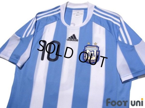 Photo3: Argentina 2010 Home Shirt #10 Lionel Messi (3)