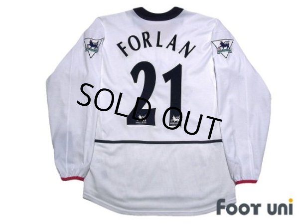 Photo2: Manchester United 2002-2003 Away Long Sleeve Shirt #21 Diego Forlan The F.A. Premier League Patch/Badge w/tags (2)