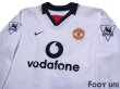 Photo3: Manchester United 2002-2003 Away Long Sleeve Shirt #21 Diego Forlan The F.A. Premier League Patch/Badge w/tags (3)