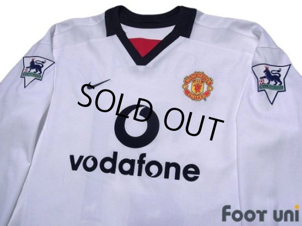 Photo3: Manchester United 2002-2003 Away Long Sleeve Shirt #21 Diego Forlan The F.A. Premier League Patch/Badge w/tags (3)
