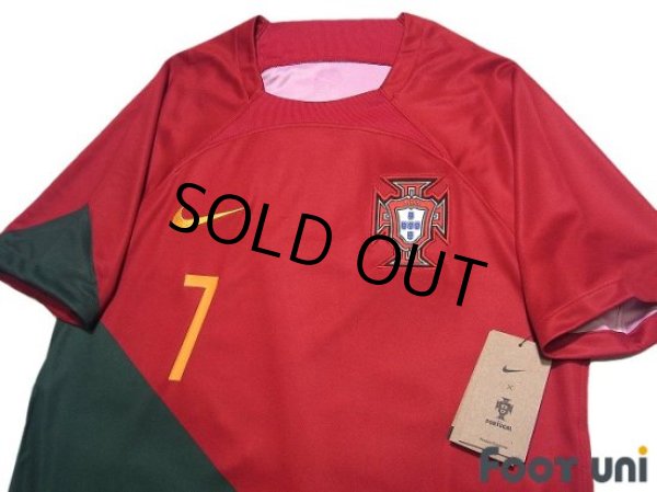 Photo3: Portugal 2022 Home Shirt #7 Cristiano Ronaldo w/tags (3)
