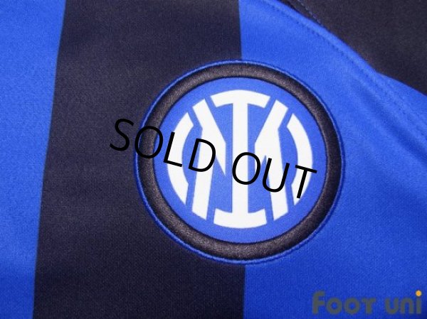 Photo6: Inter Milan 2022-2023 Home Shirt #10 Lautaro Martínez Serie A Tim Patch/Badge Coppa Italia Patch/Badge w/tags (6)