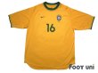 Photo1: Brazil 2000 Home Shirt #16 Leo (1)