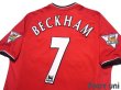 Photo4: Manchester United 2000-2002 Home Shirt #7 David Beckham Champions 1999-2000 The F.A. Premier League Patch/Badge (4)