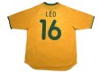 Photo2: Brazil 2000 Home Shirt #16 Leo (2)