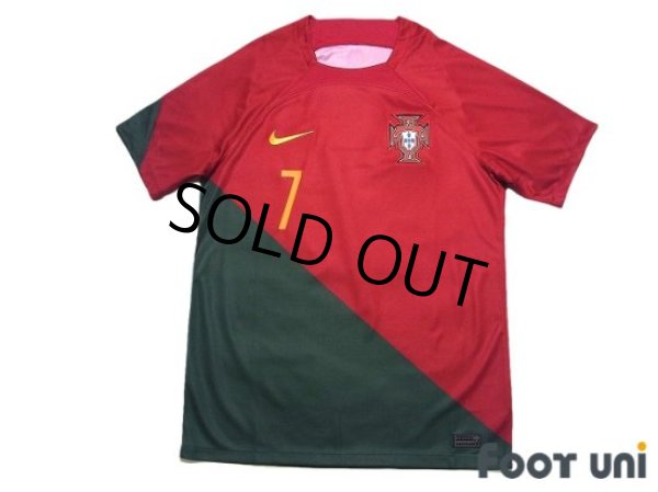 Photo1: Portugal 2022 Home Shirt #7 Cristiano Ronaldo w/tags (1)