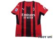Photo1: AC Milan 2021-2022 Home Authentic Shirt #9 Olivier Giroud Serie A Tim Patch/Badge w/tags (1)