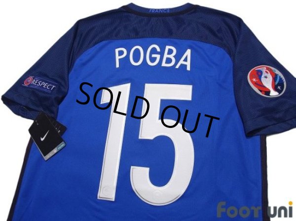 Photo4: France Euro 2016 Home Shirt #15 Paul Pogba UEFA Euro 2016 Patch/Badge Respect Patch/Badge w/tags (4)
