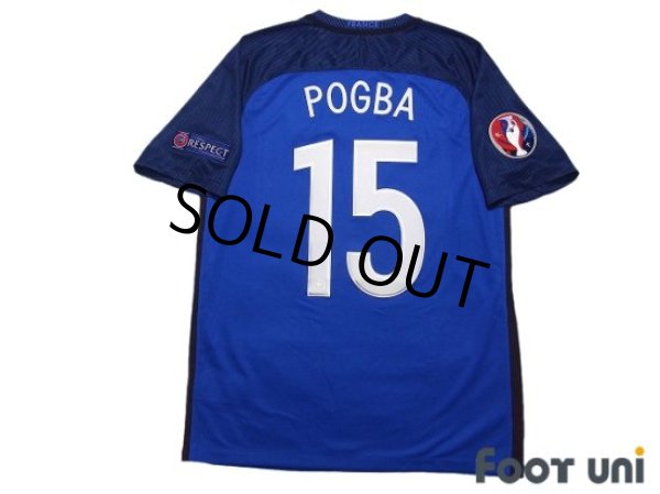 Photo2: France Euro 2016 Home Shirt #15 Paul Pogba UEFA Euro 2016 Patch/Badge Respect Patch/Badge w/tags (2)
