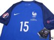 Photo3: France Euro 2016 Home Shirt #15 Paul Pogba UEFA Euro 2016 Patch/Badge Respect Patch/Badge w/tags (3)