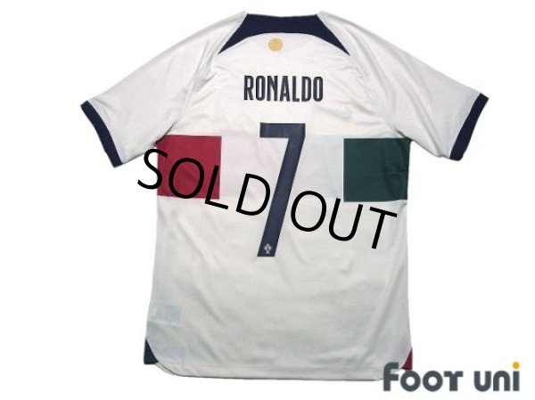 Photo2: Portugal 2022 Away Shirt #7 Cristiano Ronaldo w/tags (2)
