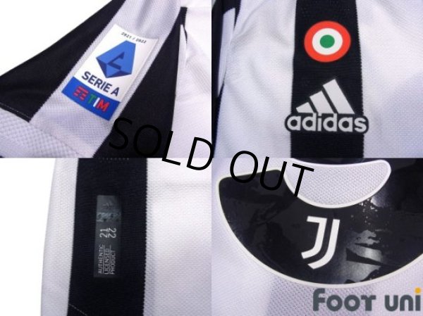 Photo6: Juventus 2021-2022 Home Authentic Shirt #9 Alvaro Morata Serie A Tim Patch/Badge w/tags (6)