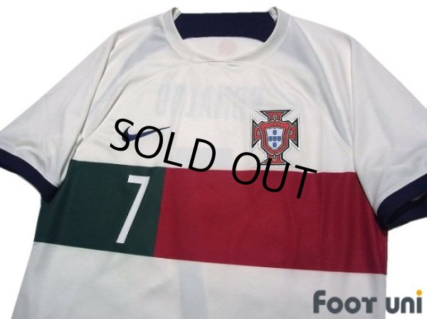 Photo3: Portugal 2022 Away Shirt #7 Cristiano Ronaldo w/tags (3)