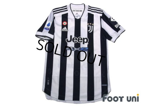 Photo1: Juventus 2021-2022 Home Authentic Shirt #9 Alvaro Morata Serie A Tim Patch/Badge w/tags (1)