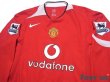 Photo3: Manchester United 2004-2006 Home Long Sleeve Shirt #14 Alan Smith BARCLAYS PREMIERSHIP Patch/Badge (3)