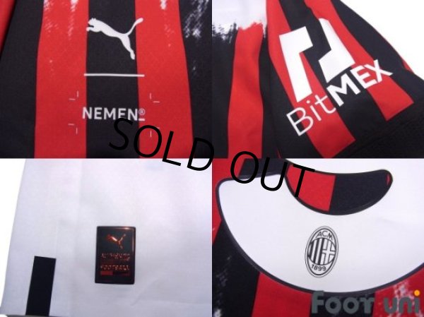 Photo8: AC Milan 2021-2022 4Th Authentic Shirt #9 Olivier Giroud NEMEN collaboration model Serie A Tim Patch/Badge w/tags (8)