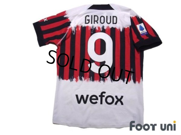 Photo2: AC Milan 2021-2022 4Th Authentic Shirt #9 Olivier Giroud NEMEN collaboration model Serie A Tim Patch/Badge w/tags (2)