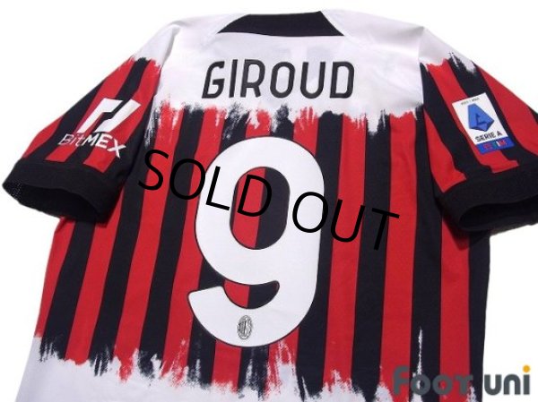 Photo4: AC Milan 2021-2022 4Th Authentic Shirt #9 Olivier Giroud NEMEN collaboration model Serie A Tim Patch/Badge w/tags (4)