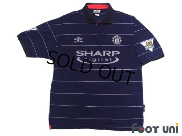 Photo1: Manchester United 1999-2000 Away Shirt #18 Paul Scholes Champions 1998-1999 The F.A. Premier League Patch/Badge (1)