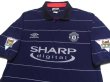 Photo3: Manchester United 1999-2000 Away Shirt #18 Paul Scholes Champions 1998-1999 The F.A. Premier League Patch/Badge (3)
