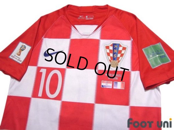 Photo3: Croatia 2018 Home Shirt #10 Luka Modrić FIFA World Cup Russia 2018 Patch/Badge (3)