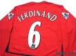 Photo4: Manchester United 2002-2004 Home Long Sleeve Shirt #6 Rio Ferdinand The F.A. Premier League Patch/Badge (4)