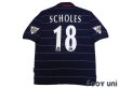 Photo2: Manchester United 1999-2000 Away Shirt #18 Paul Scholes Champions 1998-1999 The F.A. Premier League Patch/Badge (2)