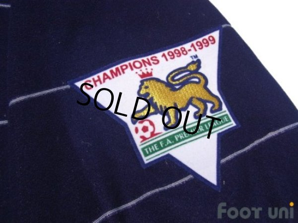 Photo7: Manchester United 1999-2000 Away Shirt #18 Paul Scholes Champions 1998-1999 The F.A. Premier League Patch/Badge (7)