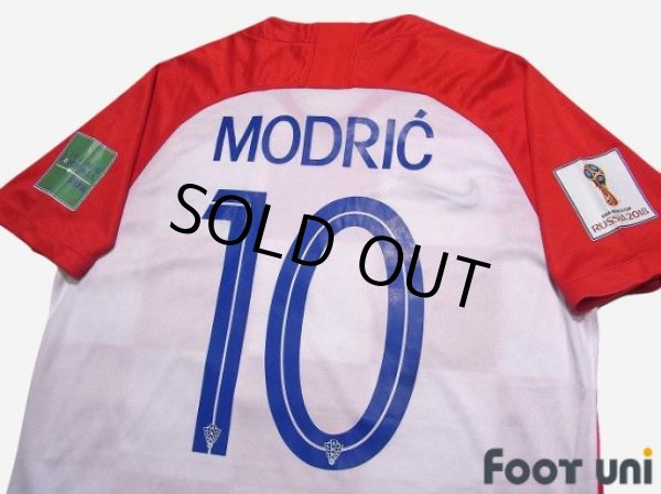 Photo4: Croatia 2018 Home Shirt #10 Luka Modrić FIFA World Cup Russia 2018 Patch/Badge (4)