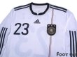 Photo3: Germany 2010 Home Long Sleeve Authentic Shirt #23 Mario Gomez (3)