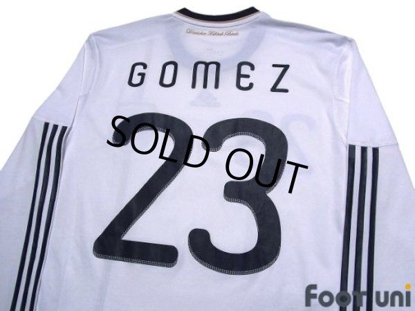Photo4: Germany 2010 Home Long Sleeve Authentic Shirt #23 Mario Gomez (4)
