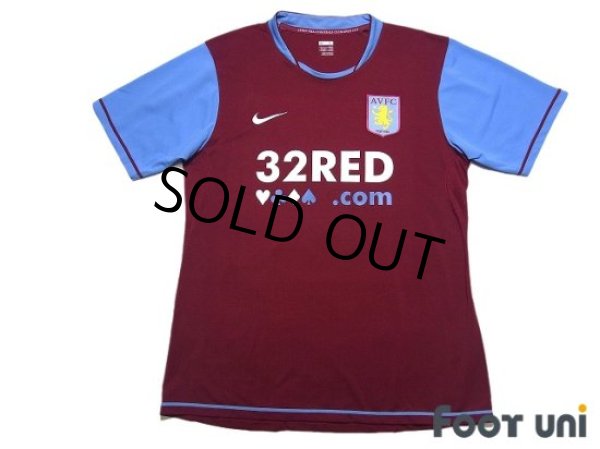 Photo1: Aston Villa 2007-2008 Home Authentic Shirt #6 Gareth Barry (1)