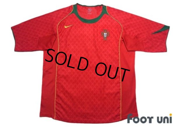 Photo1: Portugal Euro 2004 Home Shirt (1)