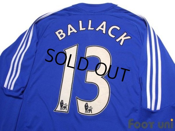 Photo4: Chelsea 2006-2008 Home Authentic Long Sleeve Shirt #13 Michael Ballack (4)
