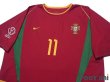 Photo3: Portugal 2002 Home Shirt #11 Sergio Conceicao 2002 FIFA World Cup Korea/Japan Patch/Badge (3)